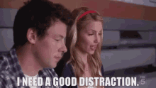 Glee Quinn Fabray GIF - Glee Quinn Fabray I Need A Good Distraction GIFs