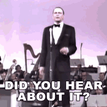 Did You Hear About It Frank Sinatra GIF - Did You Hear About It Frank Sinatra Thats Life GIFs