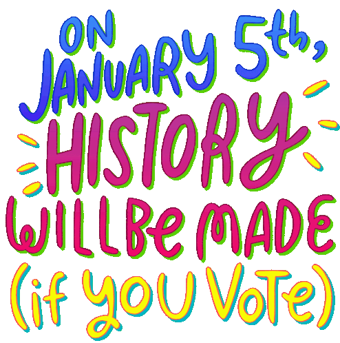 On January5th History Will Be Made Sticker - On January5th History Will Be Made If You Vote Stickers