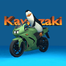 Los Pinguinos Me La Van A Mascar Kawazaki GIF