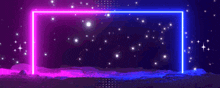 a neon sign that says clouds & co. with a purple background