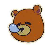 Sleepy Bear Sticker - Sleepy Bear Stickers