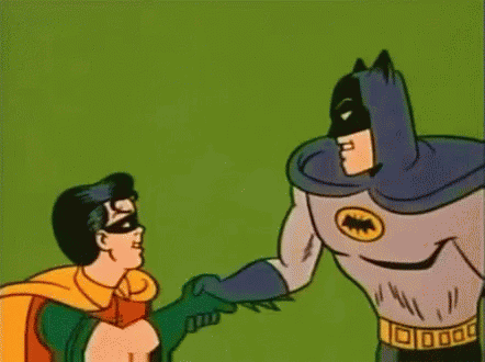 Batman Robin GIF - Batman Robin Hand Shake - Discover & Share GIFs