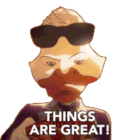 Things Are Great Howard The Duck Sticker - Things Are Great Howard The Duck What If Stickers