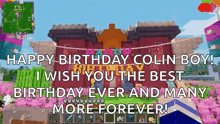 Happy Birthday Back Away GIF - Happy Birthday Back Away Minecraft GIFs