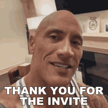 Thank You For The Invite Dwayne Johnson GIF - Thank You For The Invite Dwayne Johnson The Rock GIFs