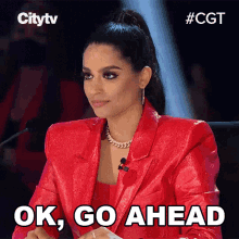 Ok Go Ahead Lilly Singh GIF - Ok Go Ahead Lilly Singh Canadas Got Talent GIFs