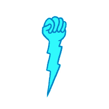 Lightning Hand Blue Hand GIF