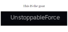 a sign that says this is the goat on it