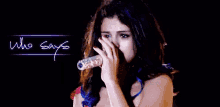 Selena Gomez W Ho Says GIF - Selena Gomez W Ho Says Sad GIFs