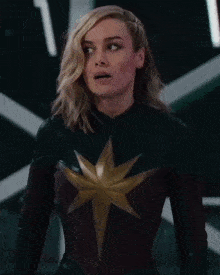 Brie Larson Captain Marvel GIF - Brie Larson Captain Marvel The Marvels GIFs