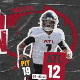 a poster of mariota holding a sign that says pit 19