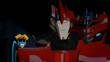 a group of transformers including one with the number 11