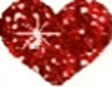 a red heart with a white star in the middle