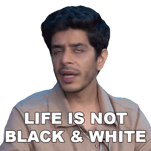 Life Is Not Black & White Shashank Arora Sticker - Life Is Not Black & White Shashank Arora Pinkvilla Stickers