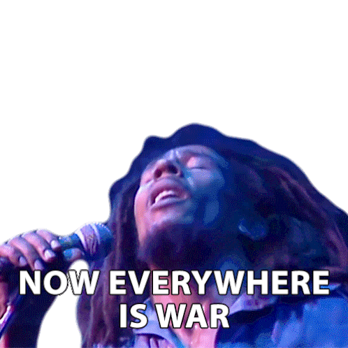 Now War Is Everywhere Bob Marley Sticker - Now War Is Everywhere Bob Marley War Stickers
