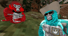a cartoon gorilla wearing sunglasses and a shirt that says gorilla