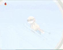 Clever Raccoon Dog Ski GIF