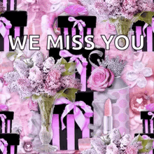 Miss You Flowers GIF - Miss You Flowers Ribbons GIFs