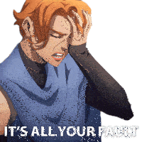 Its All Your Fault Sypha Belnades Sticker - Its All Your Fault Sypha Belnades Castlevania Stickers