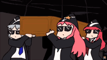 anime coffin dance meme funeral casket