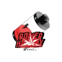 a power hungry logo with a battery and lightning