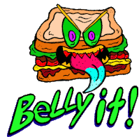 Belly It Detroit Sticker - Belly It Detroit Foodie Stickers