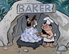 The Flintstones Baker GIF - The Flintstones Baker Wedding Cake GIFs
