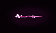 a pink lower third with a flower on it