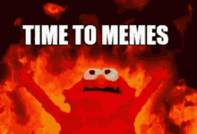 Evil Elmo Time To Memes GIF - Evil Elmo Time To Memes Anime GIFs