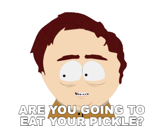 Are You Going To Eat Your Pickle The Pickle Kid Sticker - Are You Going To Eat Your Pickle The Pickle Kid S11e14 Stickers