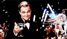 Toast GIF - Leonardo Di Caprio Great Gatsby Cheers GIFs
