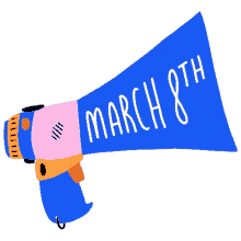 international womens day march8th megaphone google
