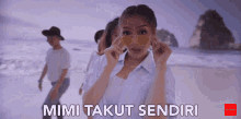Mimi Takut Sendiri Siti Badriah GIF - Mimi Takut Sendiri Siti Badriah Pipi Mimi GIFs