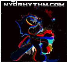 nycrhythm.com is a website with a colorful cartoon character