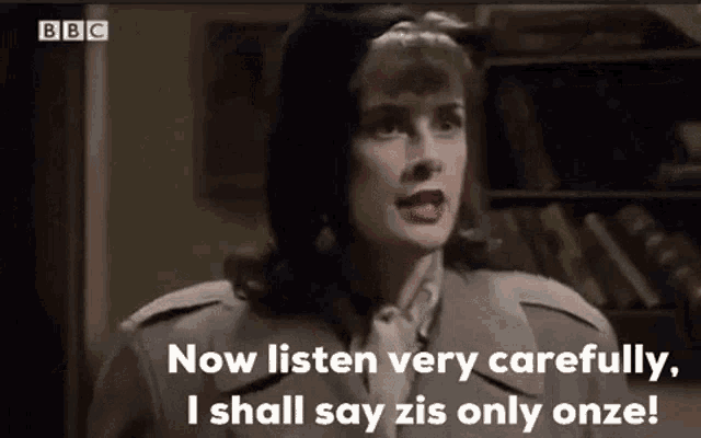 Allo Allo Michelle From The Resistance GIF - Allo Allo Michelle ...