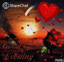 Good Evening Evening GIF - Good Evening Evening Heart GIFs