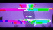 a purple background with a lot of colorful lines on it .