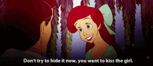 Dont Try To Hide It Now You Want To Kiss The Girl GIF - Dont Try To Hide It Now You Want To Kiss The Girl Little Mermaid GIFs