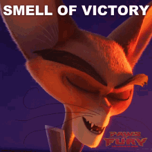 Smell Of Victory Ika Chu GIF - Smell Of Victory Ika Chu Paws Of Fury The Legend Of Hank GIFs