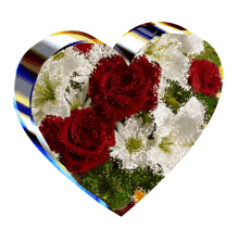 szeretet heart flowers rose love