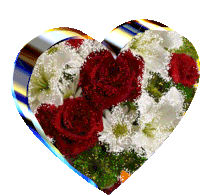 Szeretet Heart Sticker - Szeretet Heart Flowers Stickers