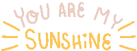 Sunshine You Are My Sunshine Sticker - Sunshine You Are My Sunshine Text Stickers