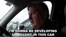 Im Gonna Be Developing An Accent In This Car Language GIF - Im Gonna Be Developing An Accent In This Car Language English Accent GIFs
