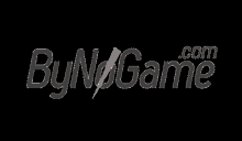 a logo for bynogame.com with a lightning bolt