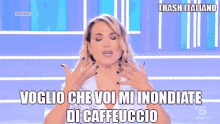 Trash Italiano Caffeuccio GIF - Trash Italiano Caffeuccio Barbara Durso GIFs