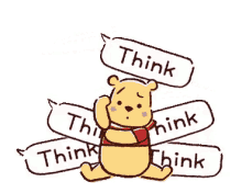 I Think Winnie The Pooh GIF - I Think Winnie The Pooh Think GIFs