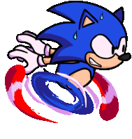 Sonic Run Away Sticker - Sonic Run Away Fast Stickers