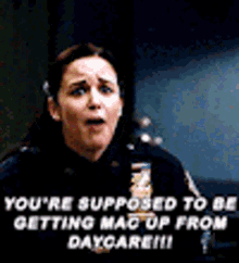 Brooklyn Nine Nine Peraltiago GIF - Brooklyn Nine Nine Peraltiago Youre Supposed To Be Getting Mac Up From Daycare GIFs