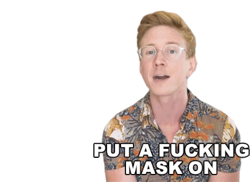 Put A Fucking Mask On Tyler Oakley Sticker - Put A Fucking Mask On Tyler Oakley Wear A Mask Stickers
